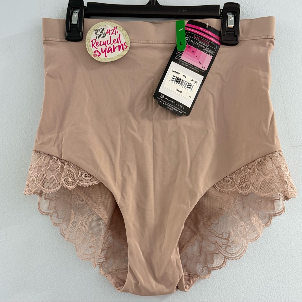 Maidenform Lace Accent High-Waisted Shaping Panties